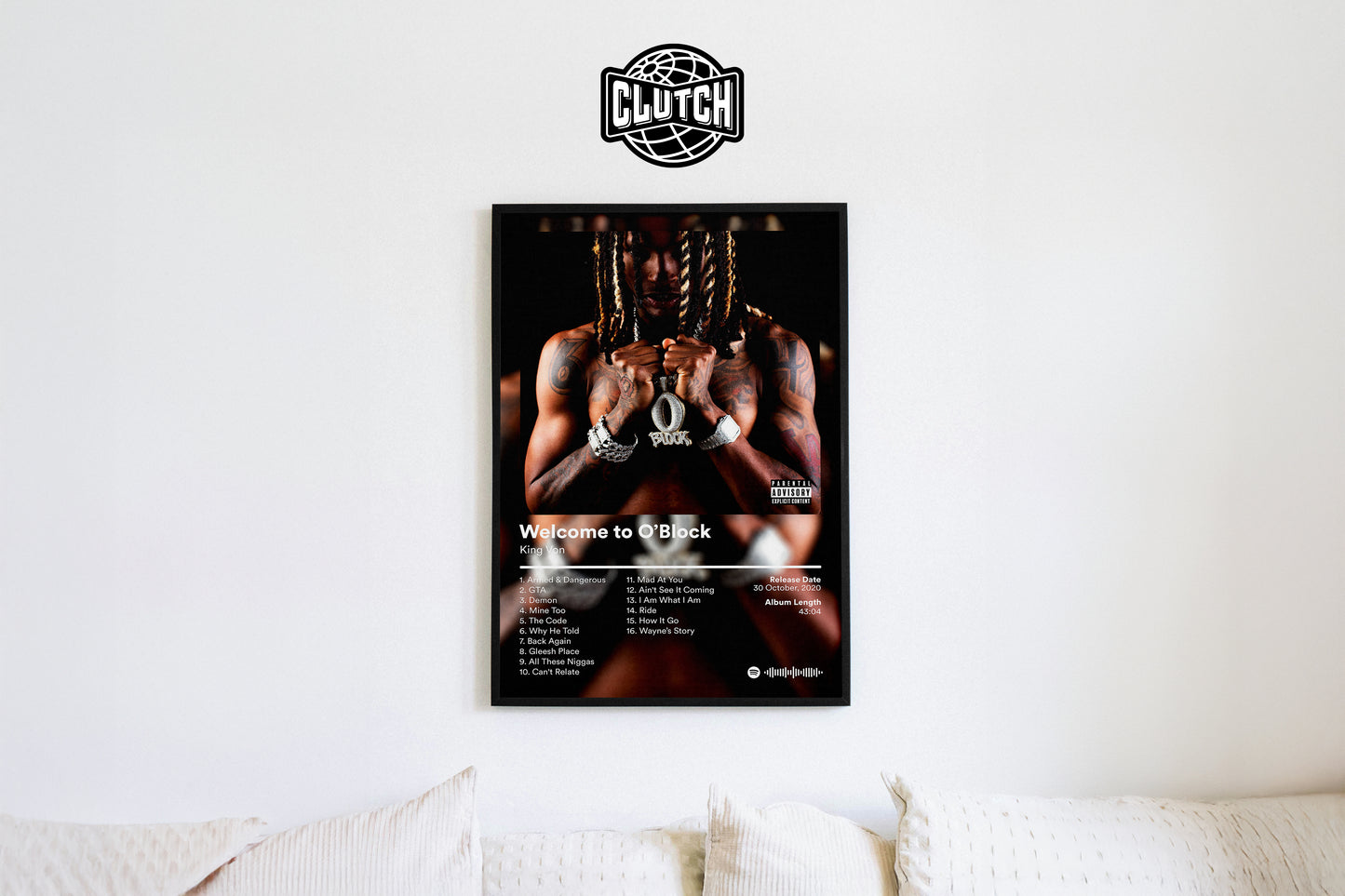 King Von 'Welcome To O Block' Album Poster
