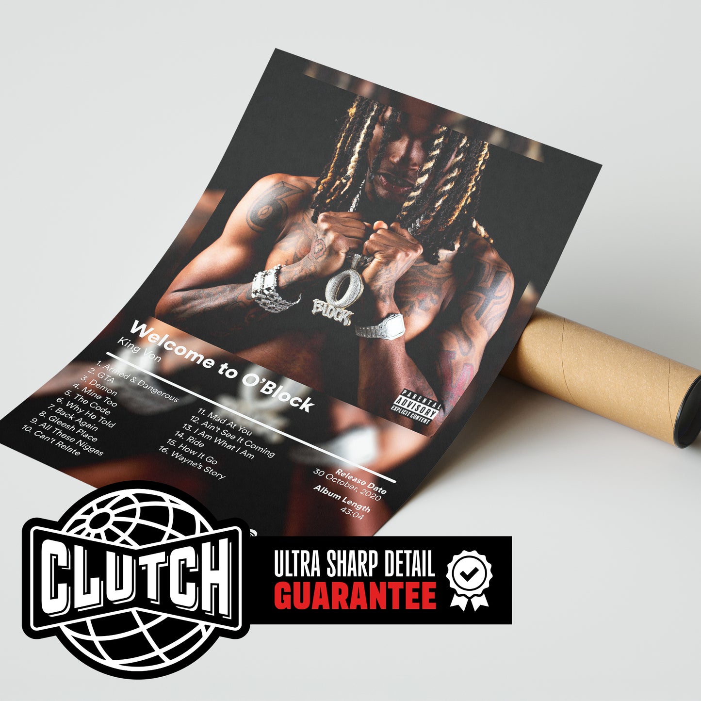 King Von 'Welcome To O Block' Album Poster