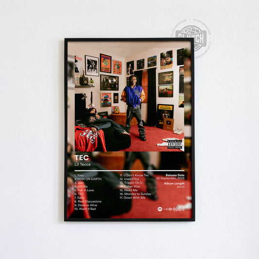 Lil Tecca 'TEC' Album Poster