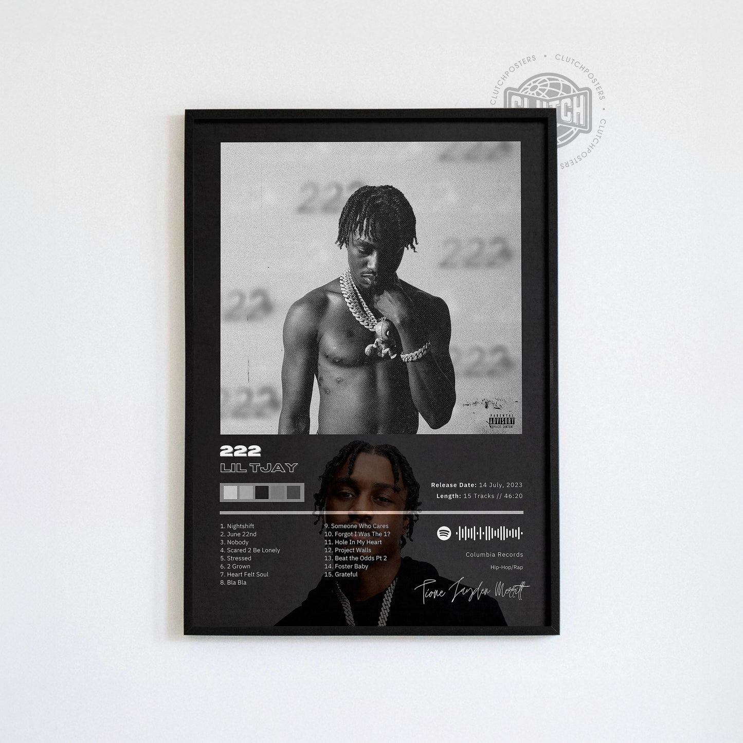 Lil Tjay '222' Album Poster