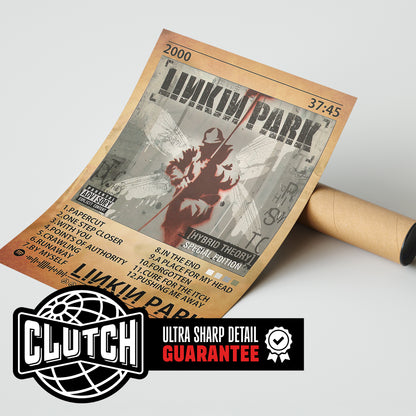 Linkin Park 'Hybrid Theory' Special Edition Album Poster