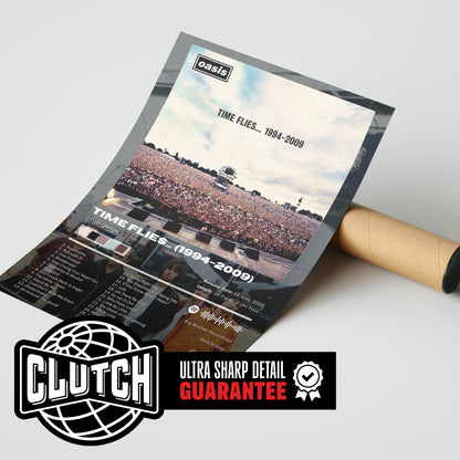 Oasis 'Time Flies...1994-2009' Album Poster