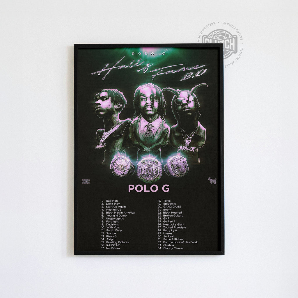 Polo G "Hall Of Fame 2.0" Album Poster