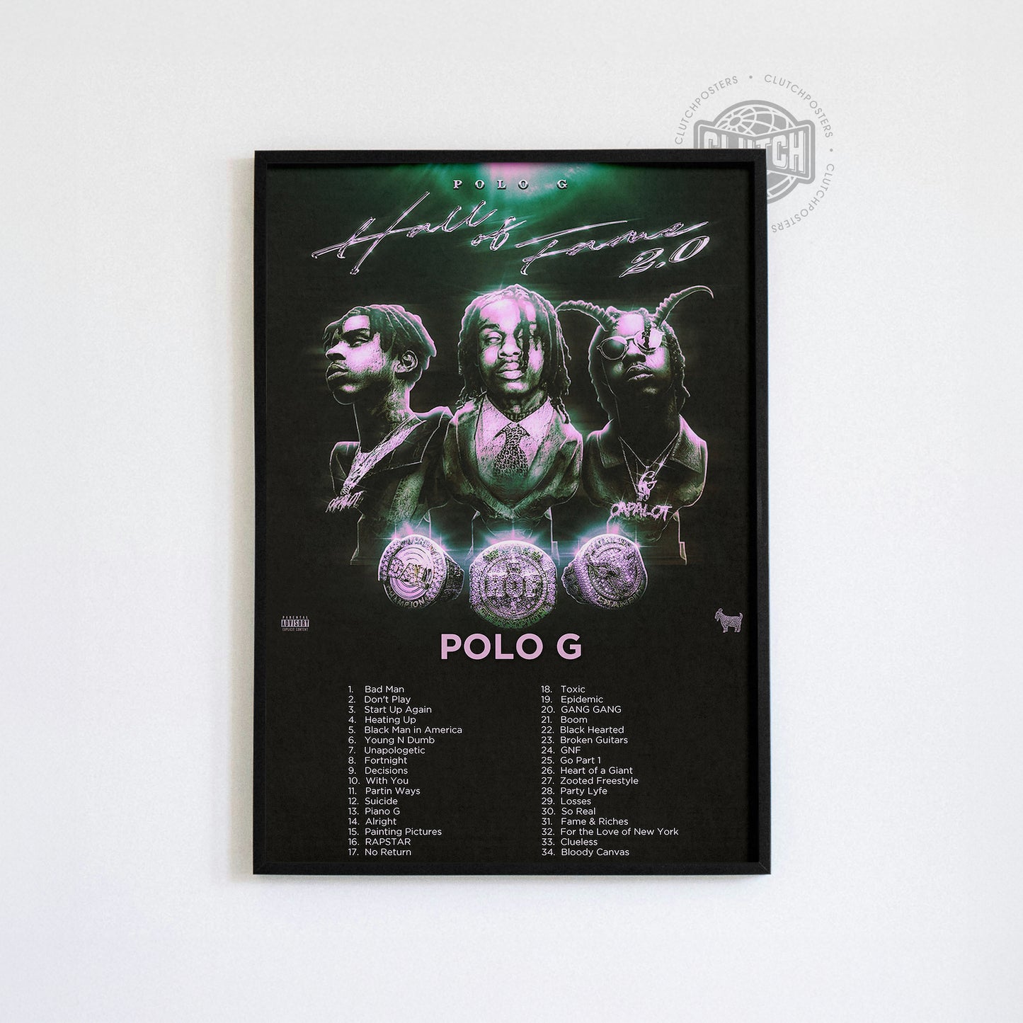 Polo G "Hall Of Fame 2.0" Album Poster