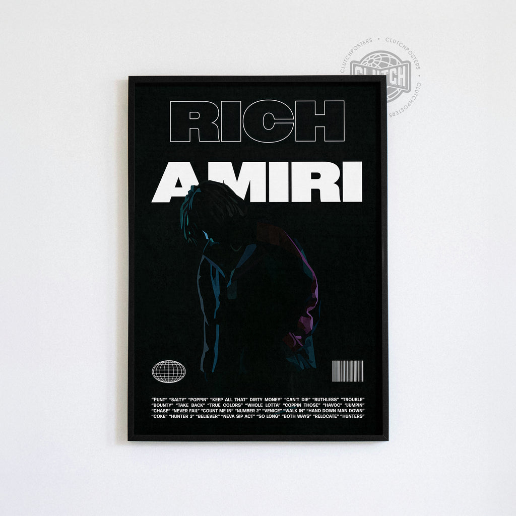 Rich Amiri 'Focus' B&W Poster