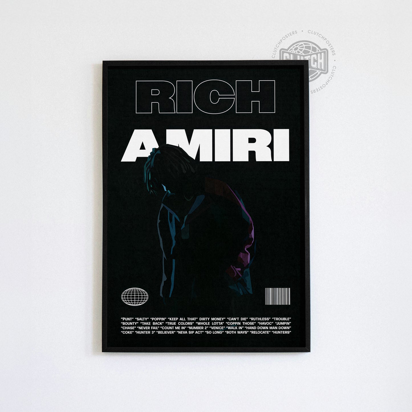 Rich Amiri 'Focus' B&W Poster