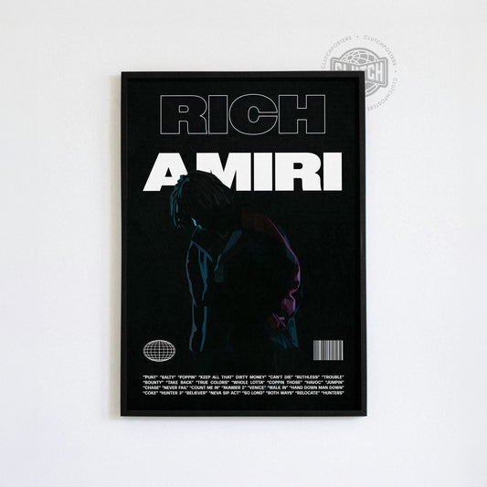 Rich Amiri 'Focus' B&W Poster