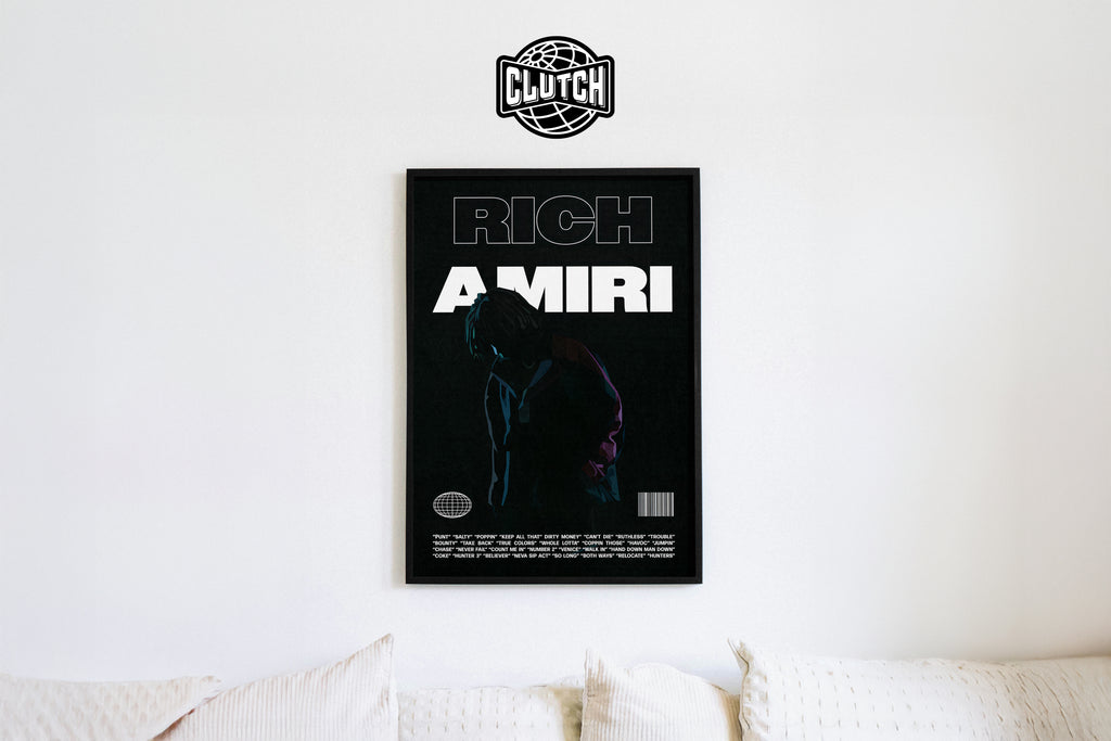 Rich Amiri 'Focus' B&W Poster