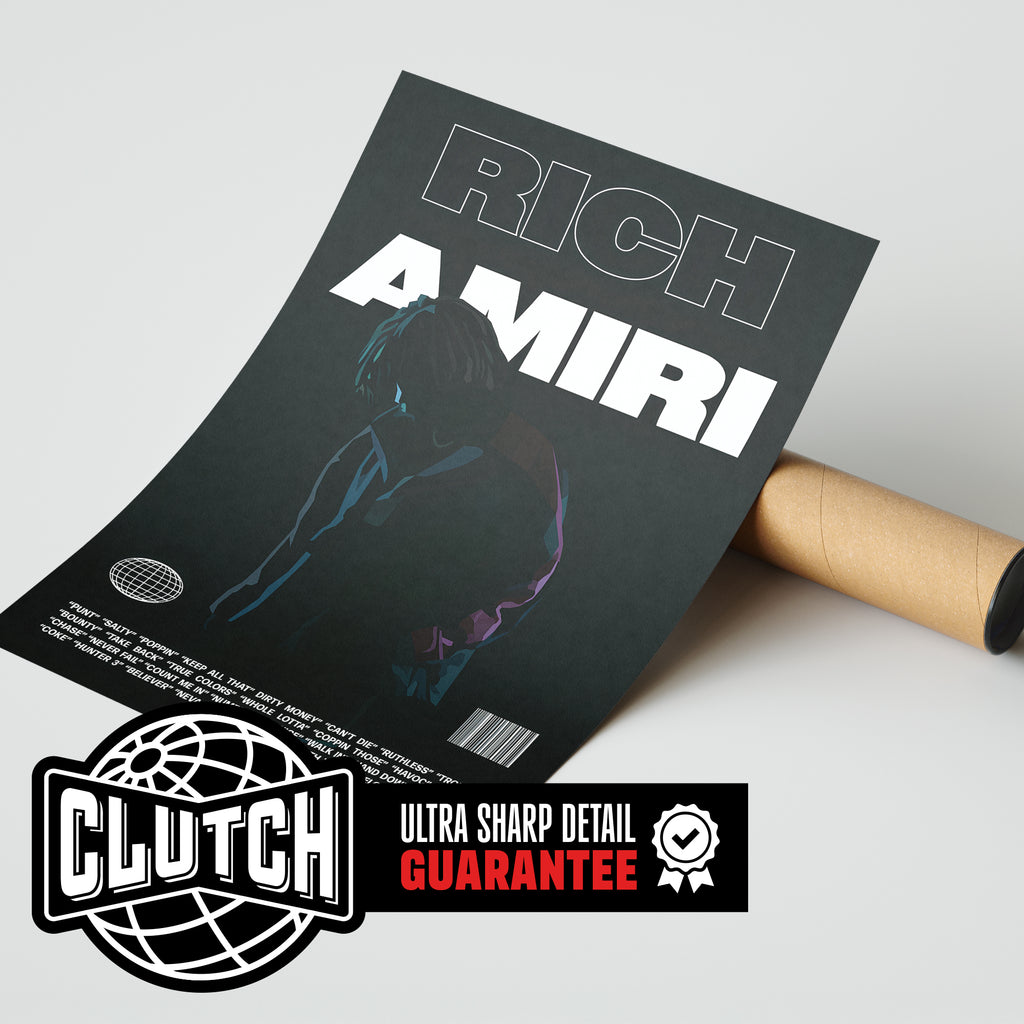 Rich Amiri 'Focus' B&W Poster