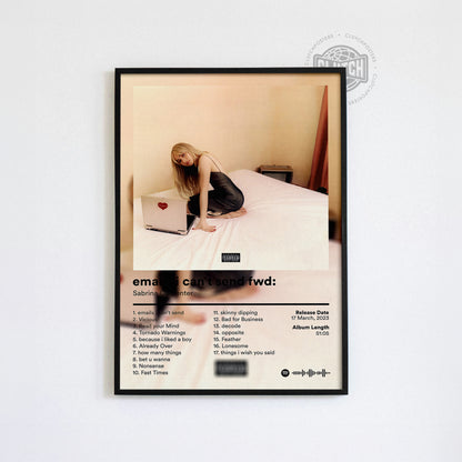 Sabrina Carpenter 'emails i cant send fwd' Album Poster
