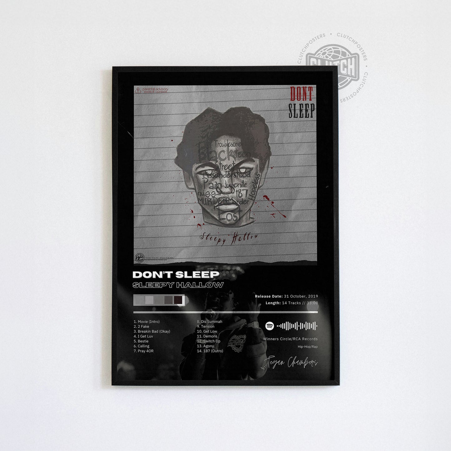 Sleepy Hallow 'Dont Sleep' Album Poster