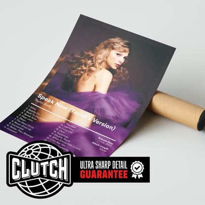 Taylor Swift 'Speak Now' (Taylor's Version) Album Poster