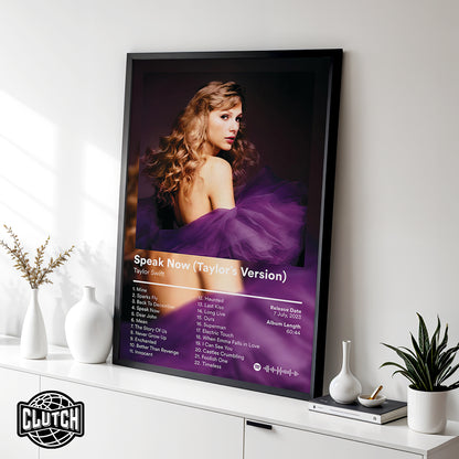 Taylor Swift 'Speak Now' (Taylor's Version) Album Poster
