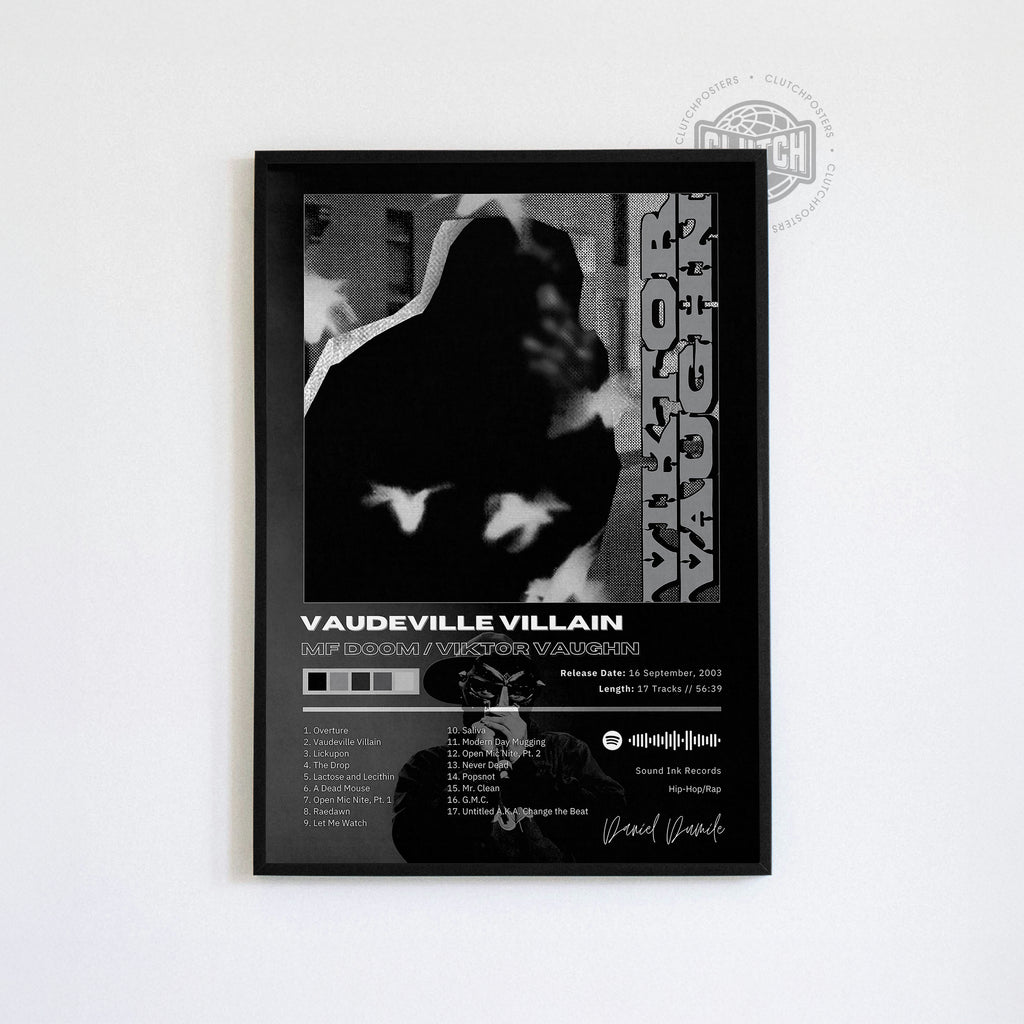 MF DOOM 'Vaudeville Villain' Album Poster