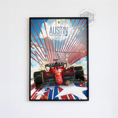 US Grand Prix F1 Poster