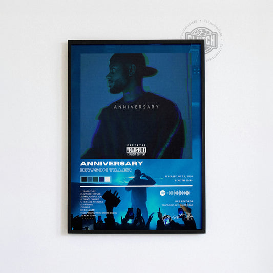 Bryson Tiller 'Anniversary' Album Poster