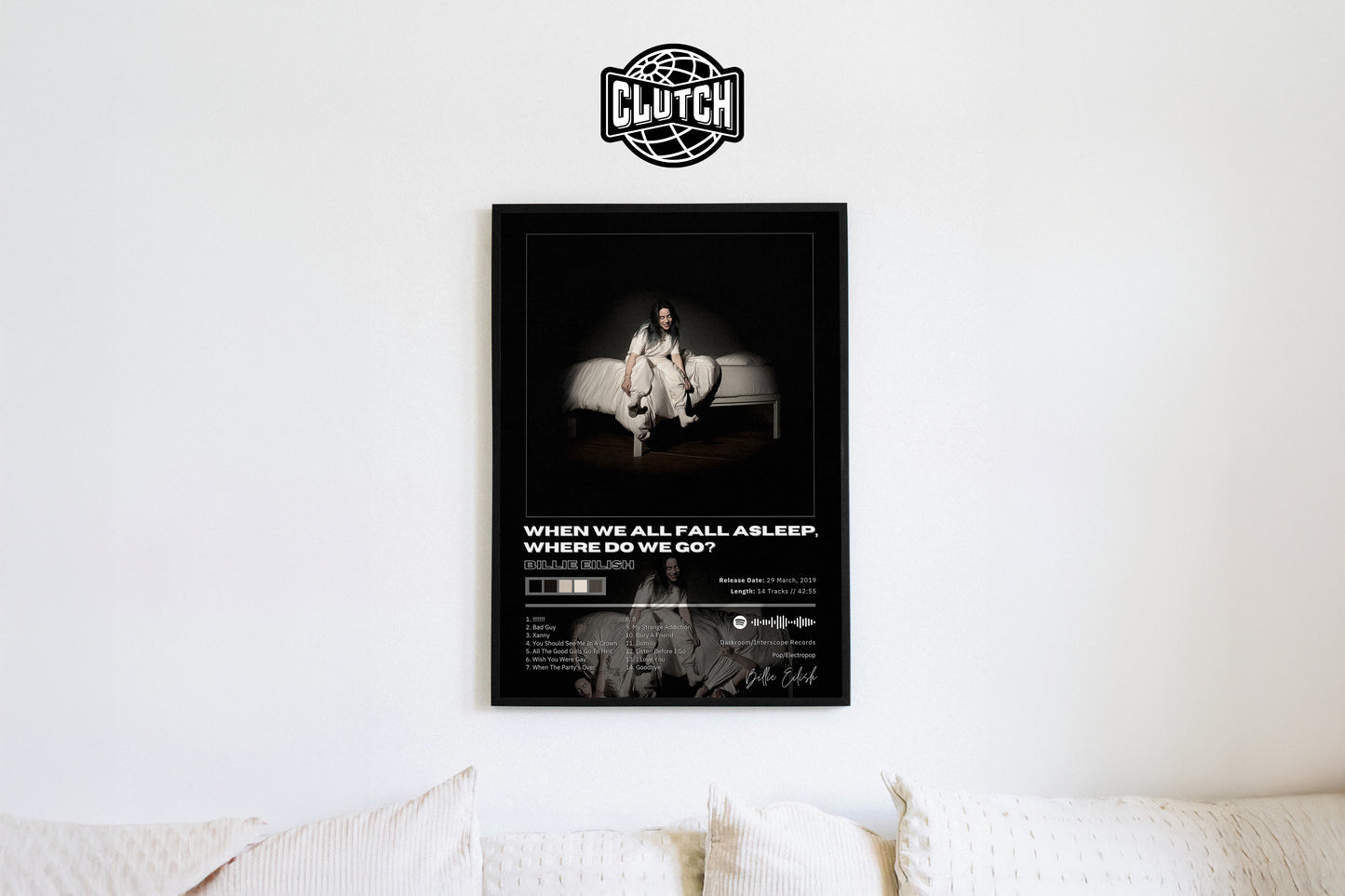 Billie Eilish 'When We Fall Asleep Where Do We Go' Album Poster