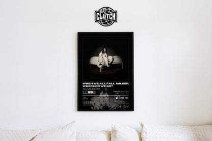 Billie Eilish 'When We Fall Asleep Where Do We Go' Album Poster