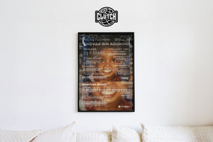 21 Savage 'american dream' Album Poster
