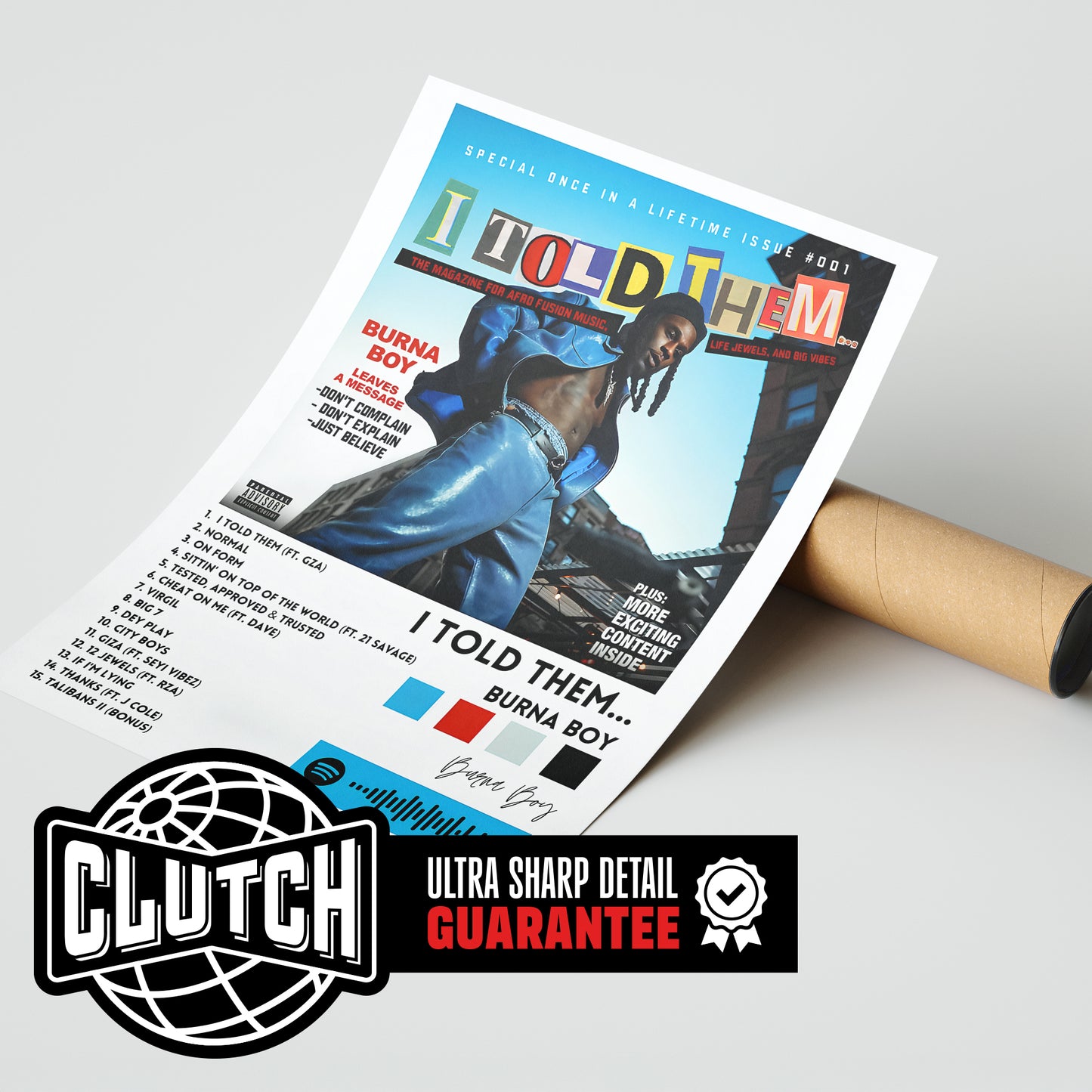 Burna Boy 'I Told Them' Album Poster