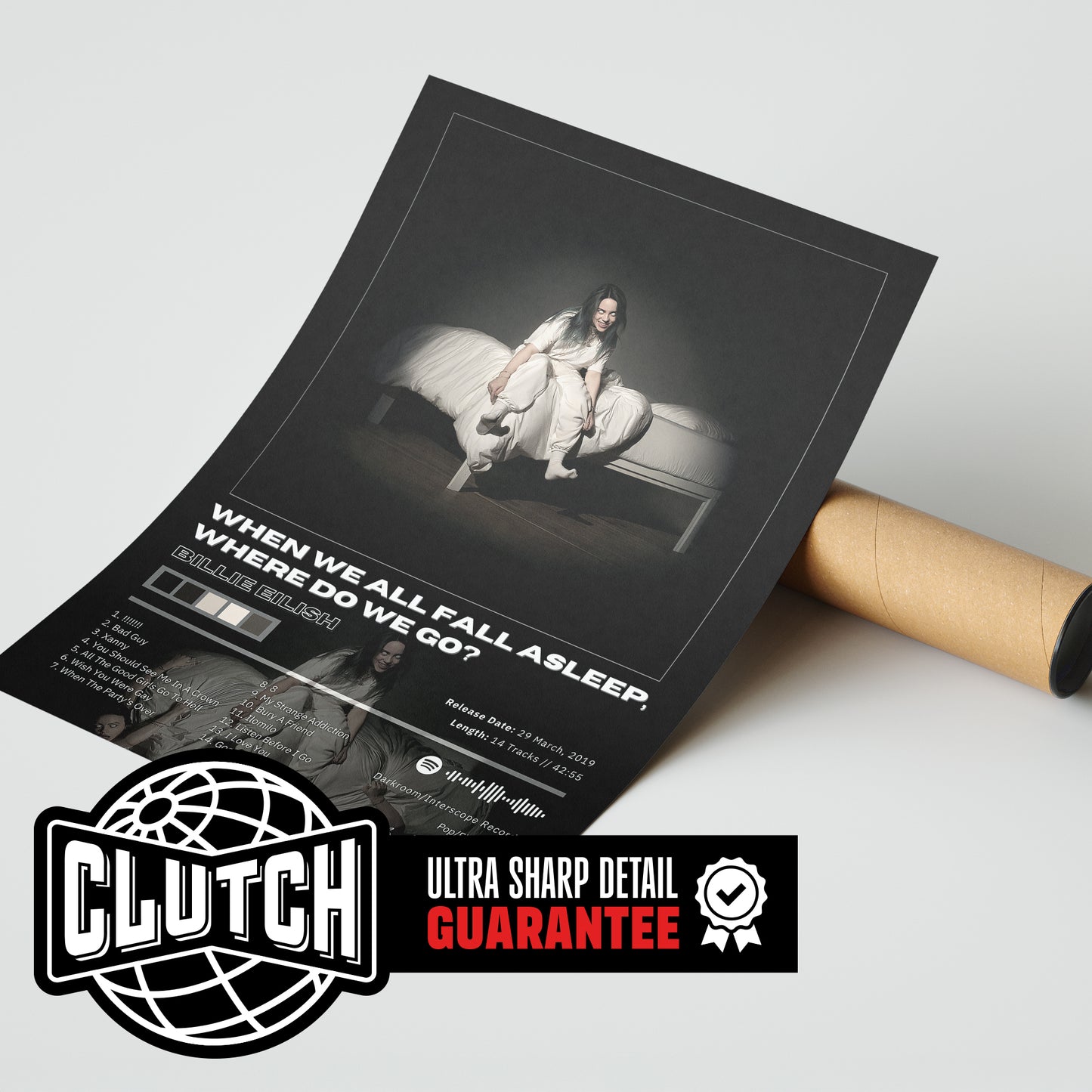 Billie Eilish 'When We Fall Asleep Where Do We Go' Album Poster