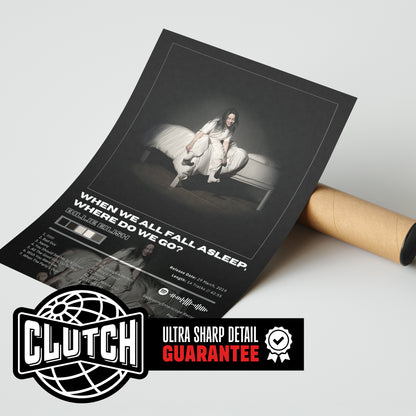 Billie Eilish 'When We Fall Asleep Where Do We Go' Album Poster