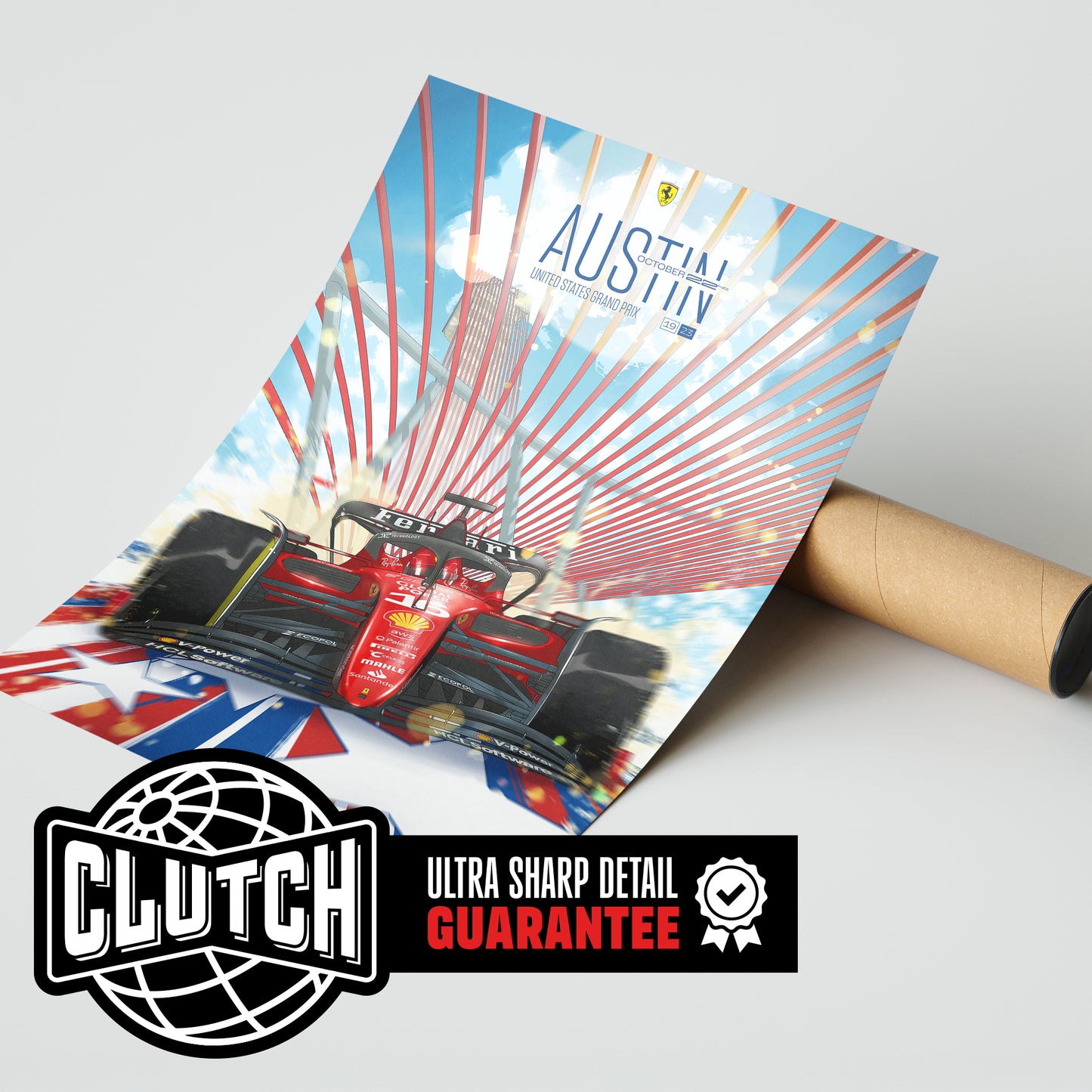 US Grand Prix F1 Poster