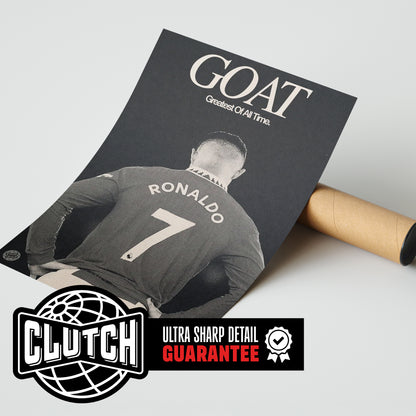 Cristiano Ronaldo 'GOAT' Poster