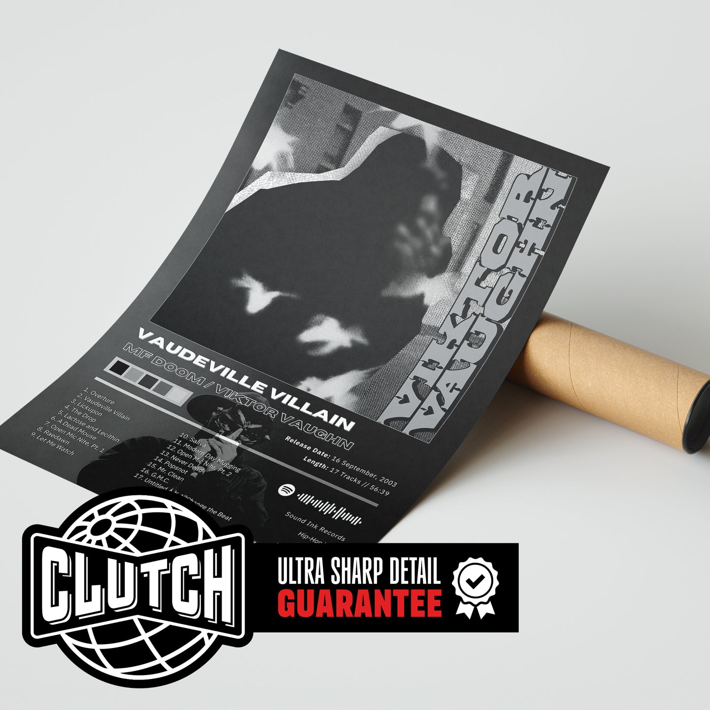 MF DOOM 'Vaudeville Villain' Album Poster