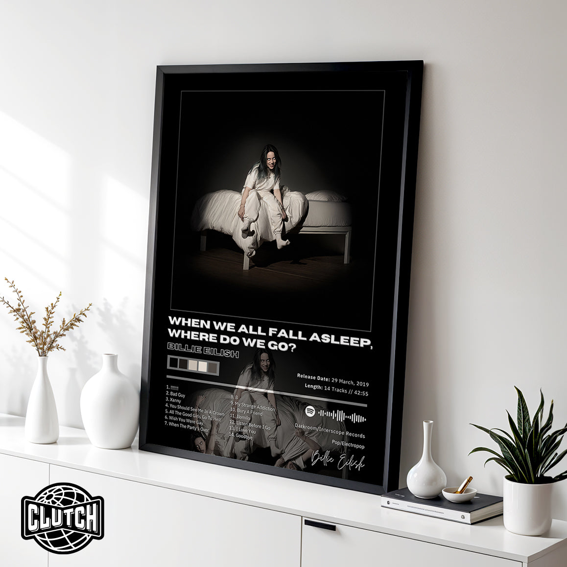 Billie Eilish 'When We Fall Asleep Where Do We Go' Album Poster
