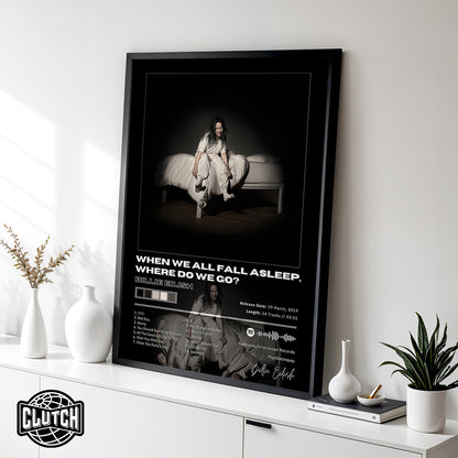 Billie Eilish 'When We Fall Asleep Where Do We Go' Album Poster