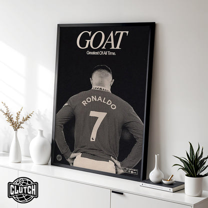 Cristiano Ronaldo 'GOAT' Poster