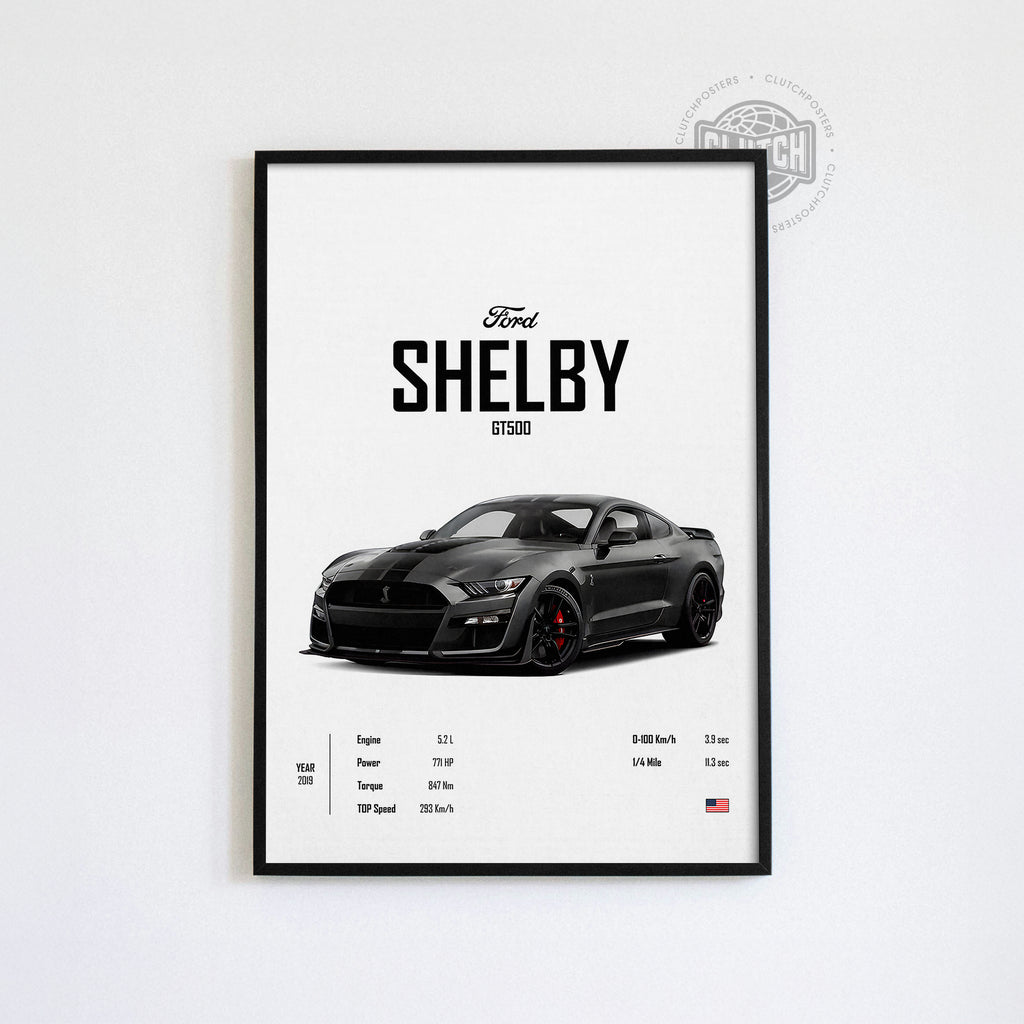 Ford Shelby GT500 'CORE' Car Poster