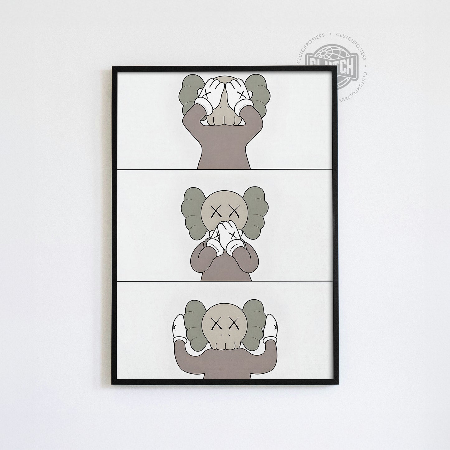 Kaws - See Speak Hear No Evil Poster