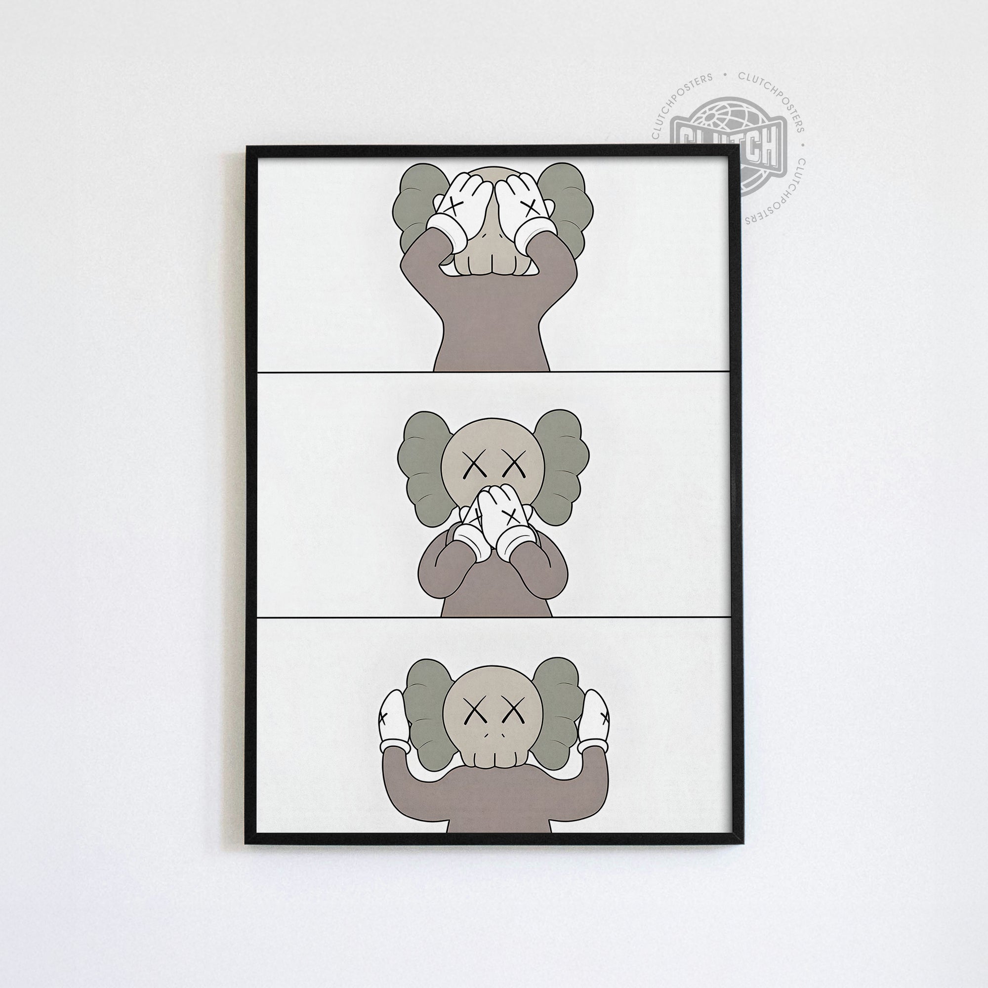 Kaws - See Speak Hear No Evil Poster