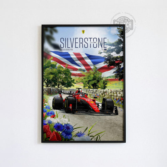 British Grand Prix F1 Poster