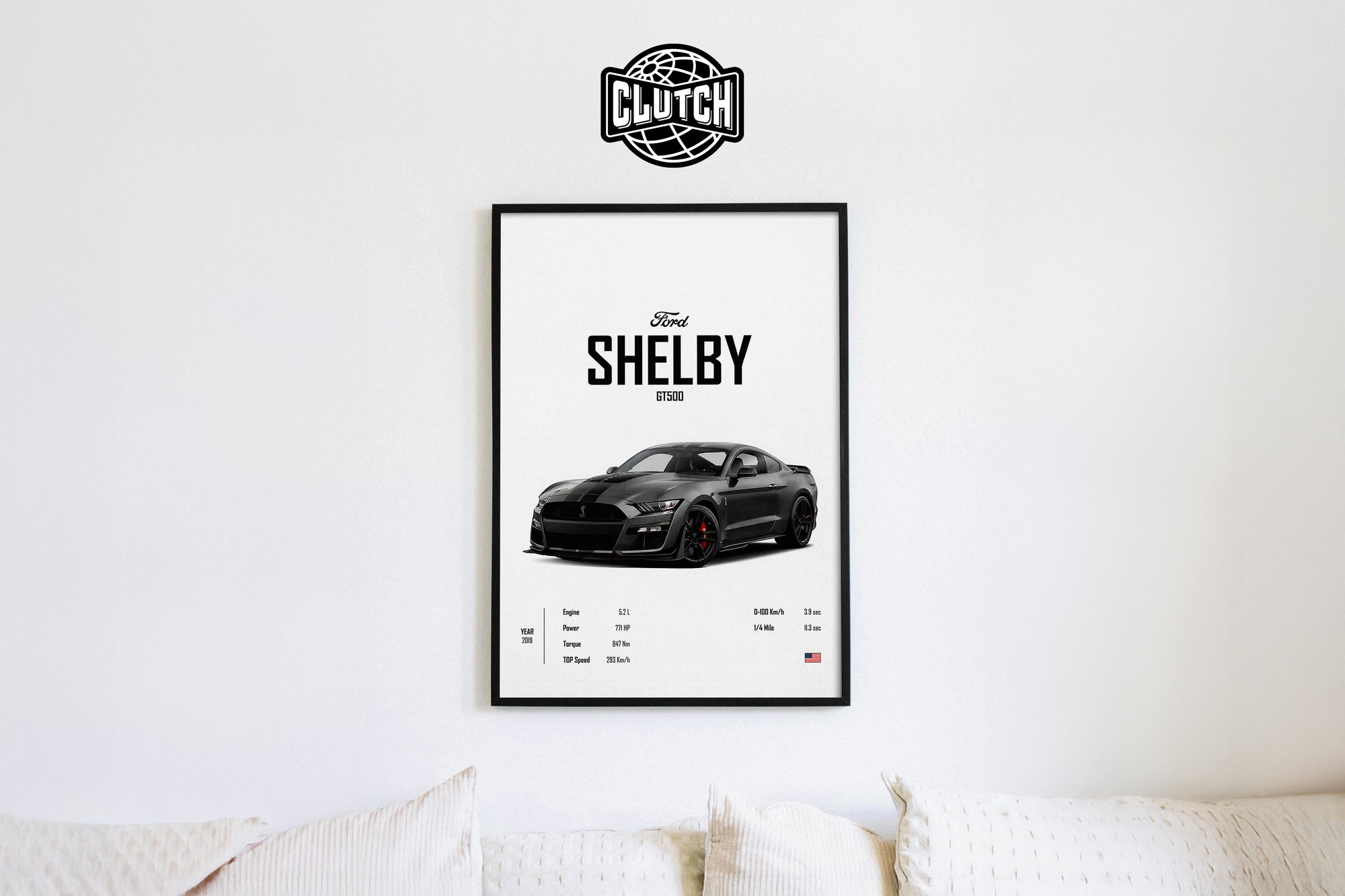 Ford Shelby GT500 'CORE' Car Poster