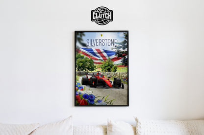 British Grand Prix F1 Poster