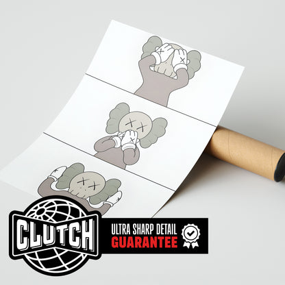 Kaws - See Speak Hear No Evil Poster