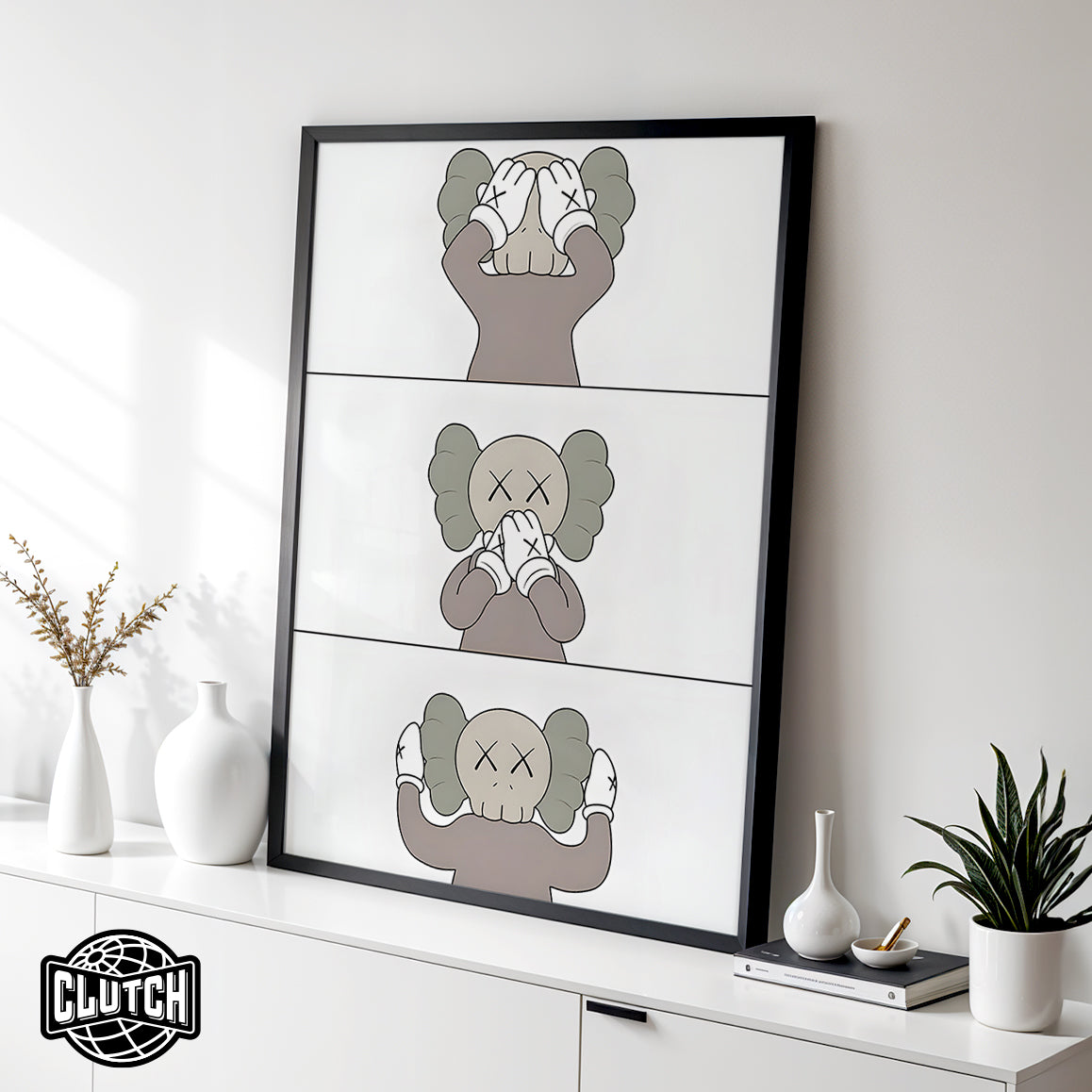 Kaws - See Speak Hear No Evil Poster