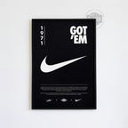 Nike Origins Black Poster