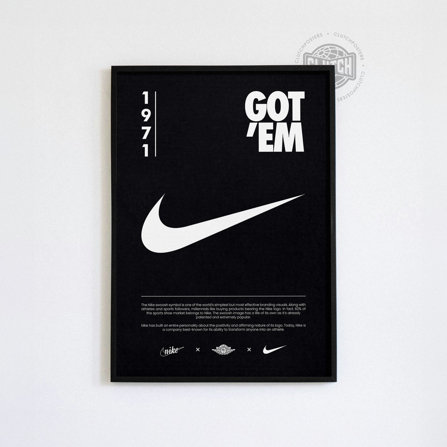Nike Origins Black Poster