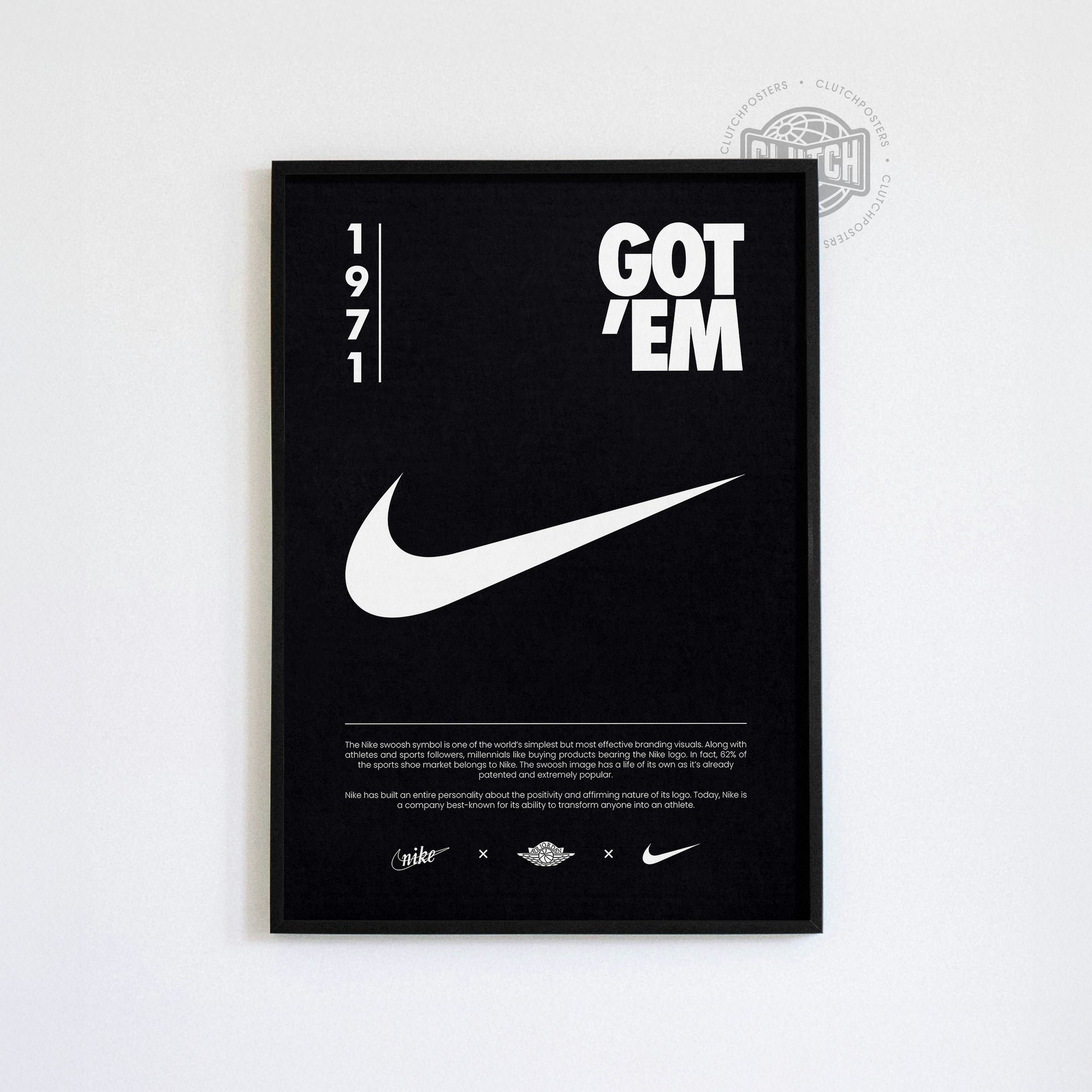 Nike Origins Black Poster