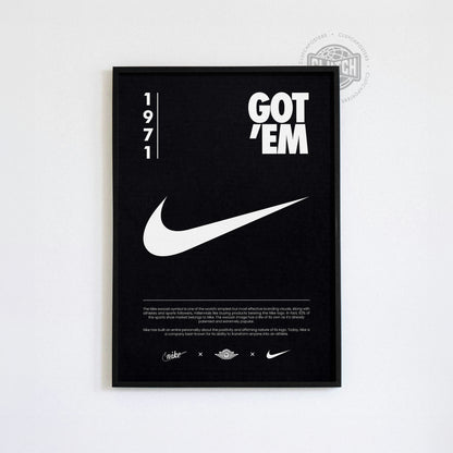 Nike Origins Black Poster