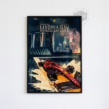 Singapore Grand Prix F1 Poster