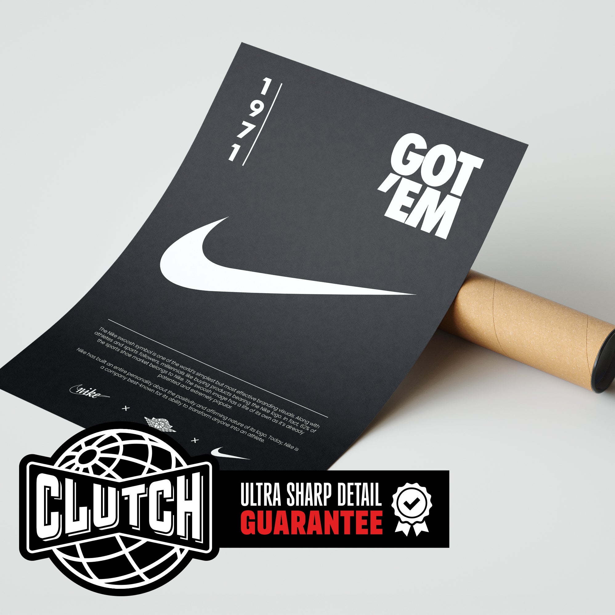 Nike Origins Black Poster