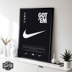 Nike Origins Black Poster