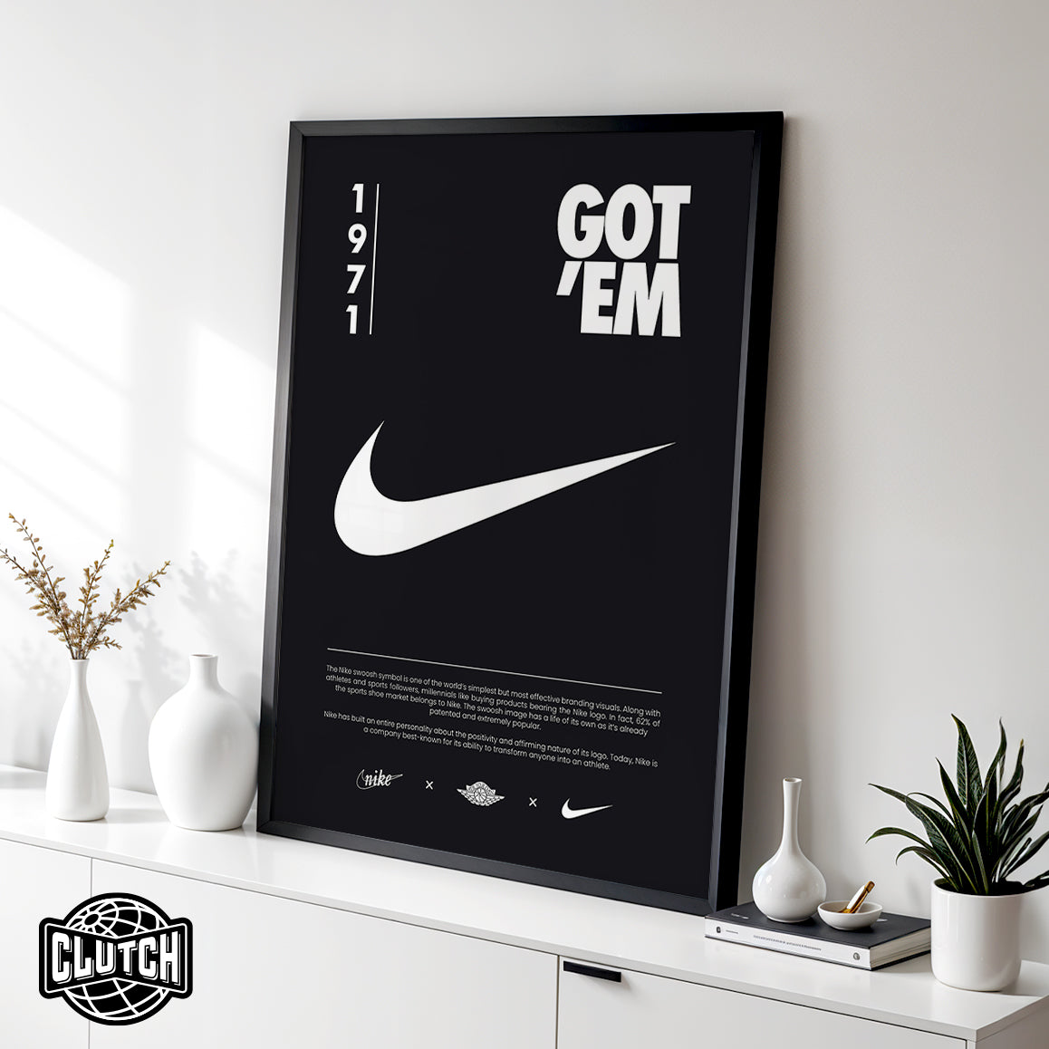 Nike Origins Black Poster