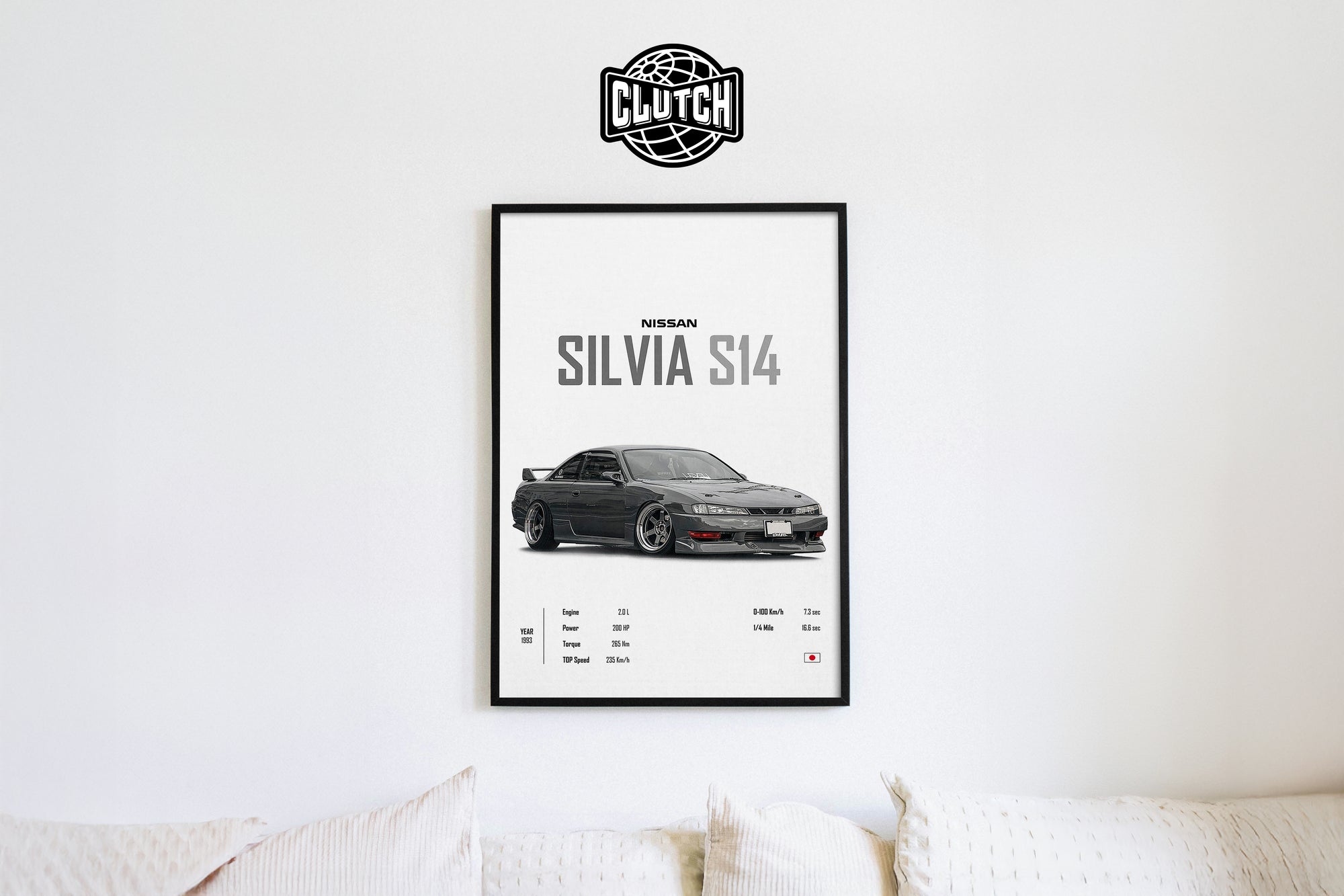Nissan Silvia S14 'CORE' Car Poster
