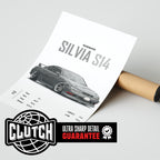 Nissan Silvia S14 'CORE' Car Poster